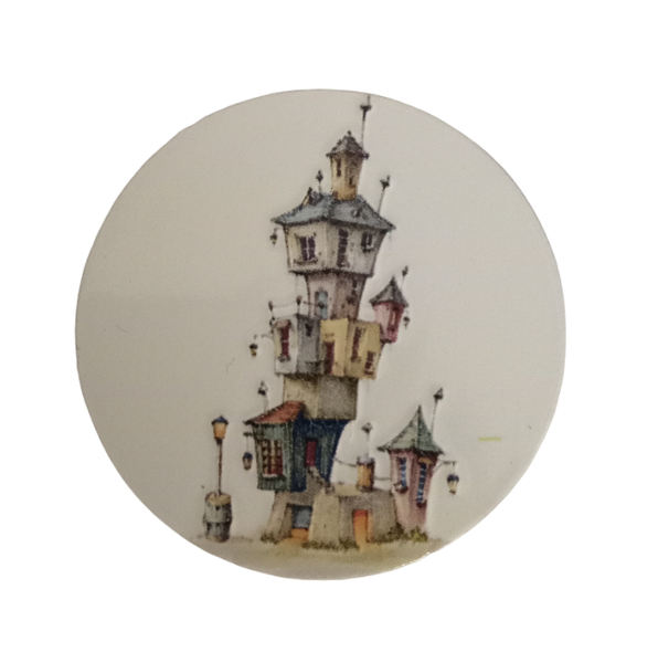 Popsocket Phone Grip Stick On - Stacked houses