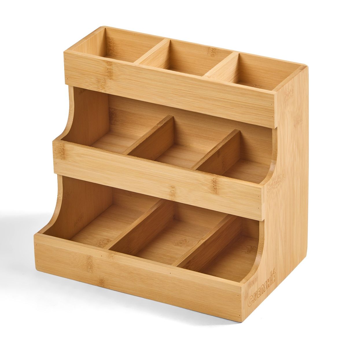 Chenshia 3 Layer Eco Bamboo Storage Box Organizer for Coffee and Tea Bags