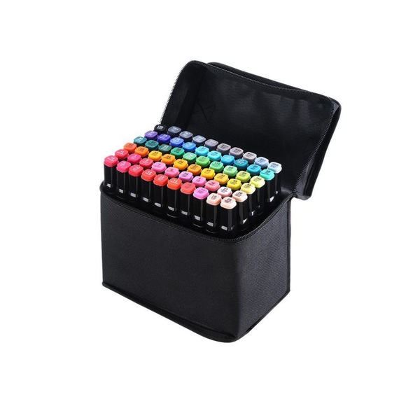 Bestby - 60PCS Dual Fine &amp; Broad Tip Alcohol-Based Art Markers for Drawing