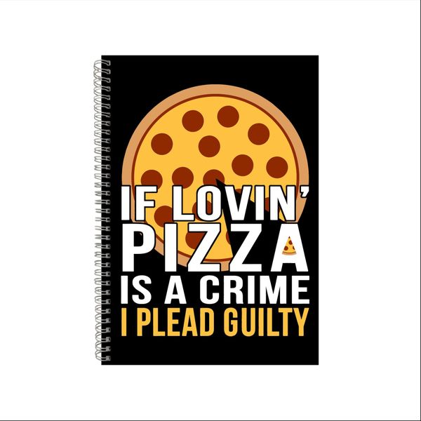 Pizza Notebook Junk Food Gift Idea A4 Notepad Pad 32