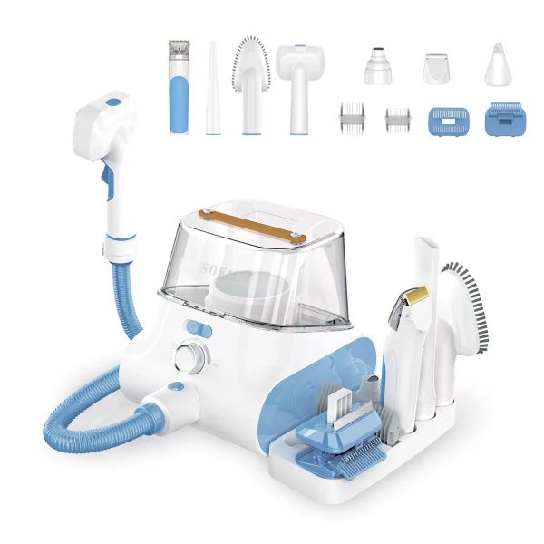 Sokany 10-in-1 Pet Grooming Vacuum Kit With Clipper For Dogs And Cats