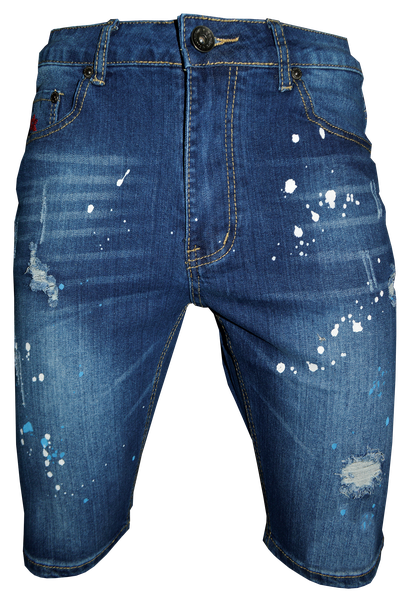 Soviet Mens Ambrosio Fashion Denim Short - Dark Indigo