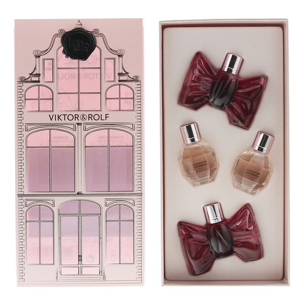 Viktor &amp; Rolf 4 Piece Flowerbomb &amp; Bonbon 7ml Gift Set (Parallel Import)