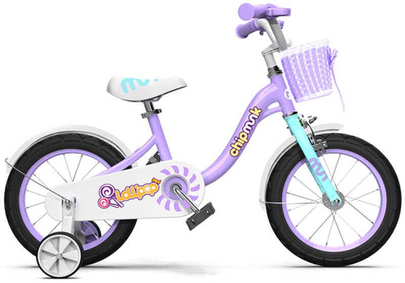 Royal Baby Chipmunk Lolipop MM16 Girls 16 Inch Bicycle Purple