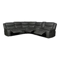 Smte - L Shape leather Recliner Set