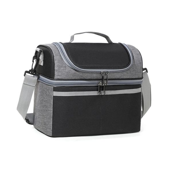 Multifunction Oxford Large Capacity Cooler Bag Waterproof Portable Zipper