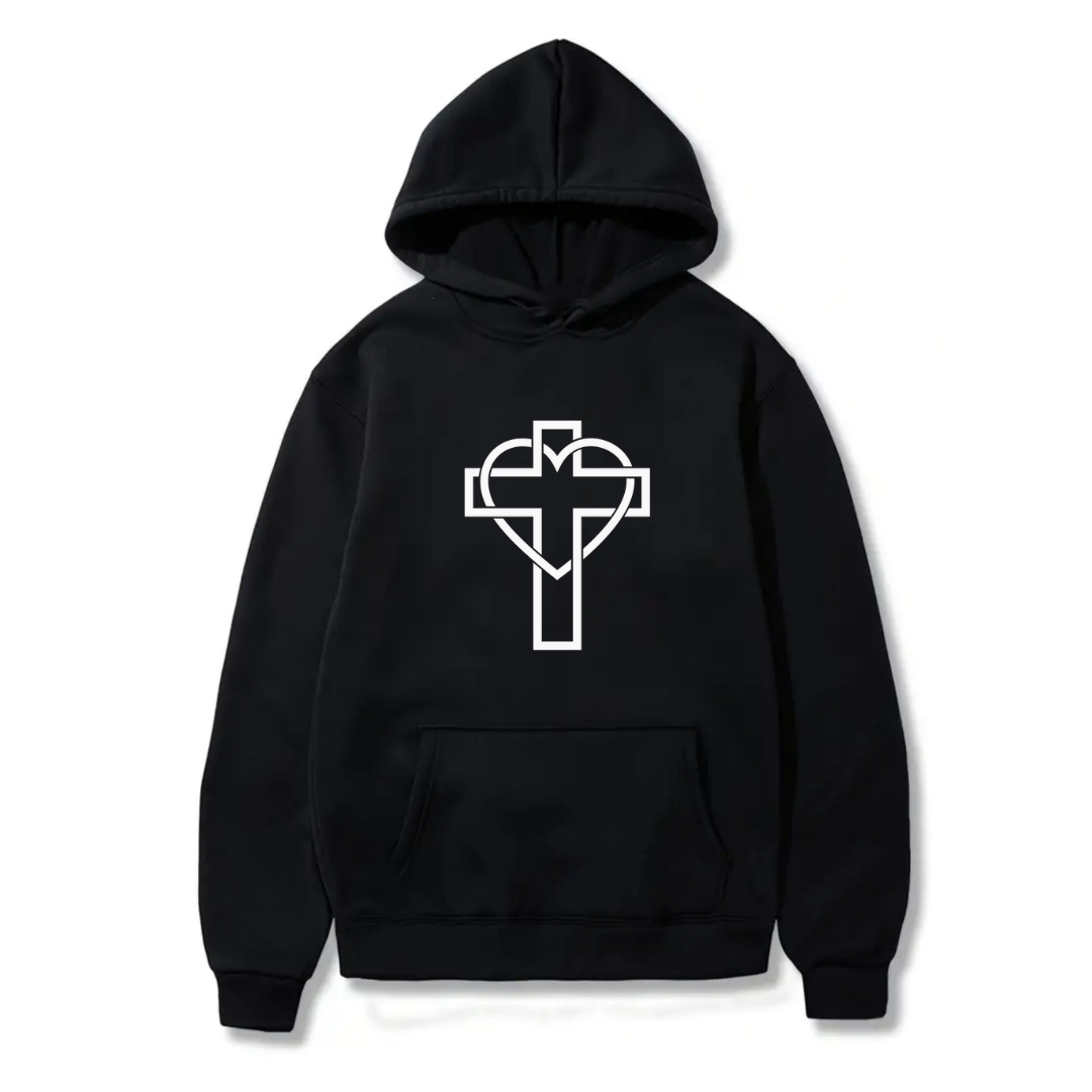 Black Hoodie - Heart Cross | Shop Today. Get it Tomorrow