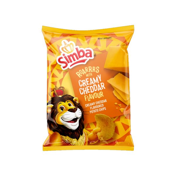 Simba Creamy Cheddar Flavoured Potato Chips - 25g