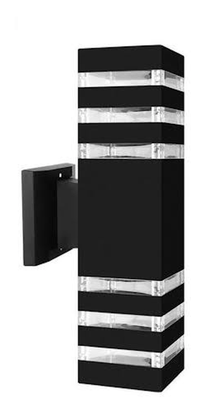Outdoor Up Down Square Wall Lamp Black - FS5408/1