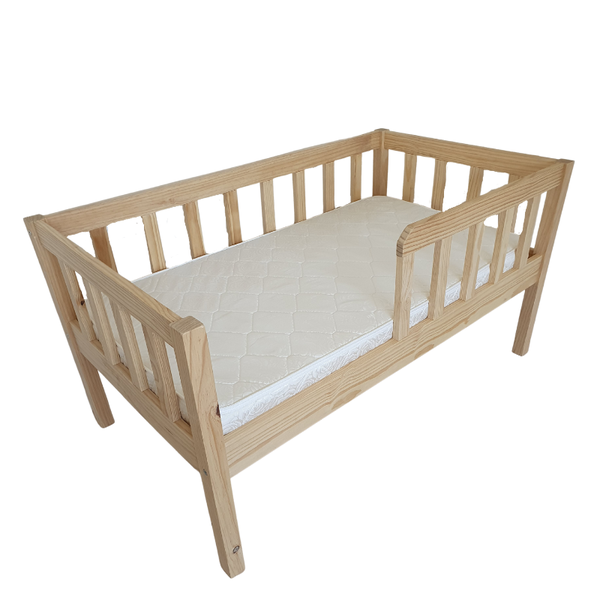 Just For Kids Intermediary Toddler Bed With Mattress - White Finish