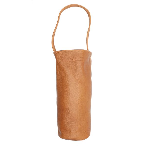 Minx Genuine Leather Vino 1 Wine Bottle Holder with Strap