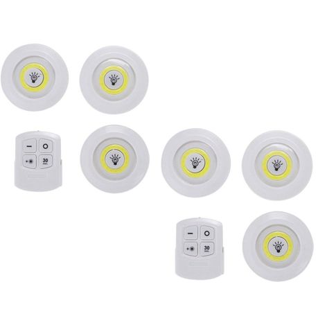 Remote Controlled Wireless LED Light Set of 6 Shop Today. Get it