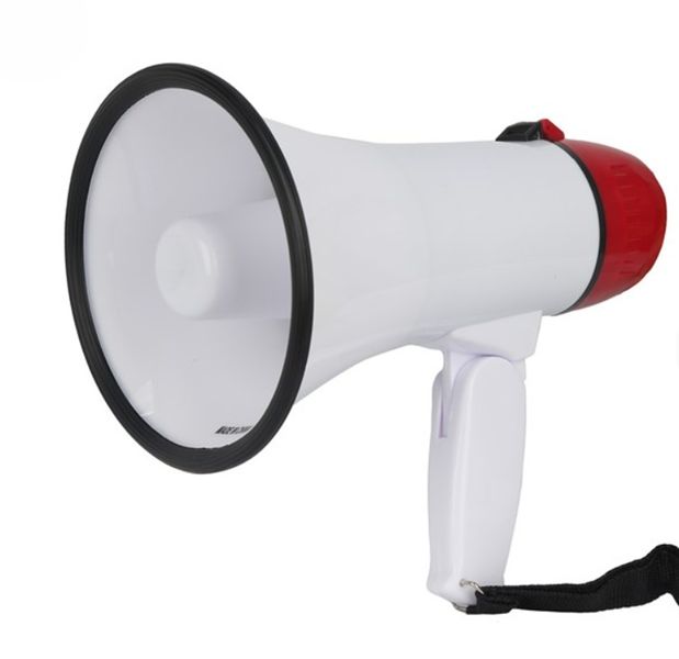 Handheld Rechargeable Portable Power Bullhorn Loudspeaker Megaphone