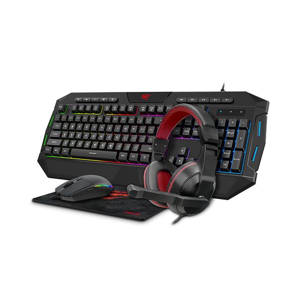 Havit 4-in-1 Gaming Combo - Gaming Mouse &amp; Keyboard Headphone &amp; Mouse Pad