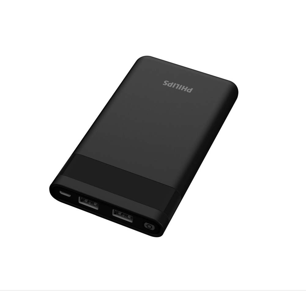 Philips DLP1510AB 10000mAh 2 in 1 USB Fast Charging Power Bank Black