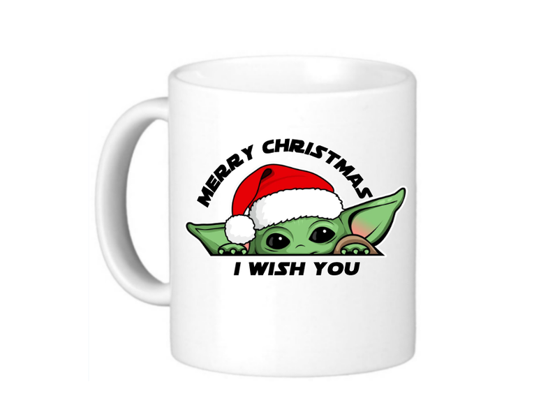 Star Wars - Merry Christmas - I Wish You - Yoda Coffee Mug
