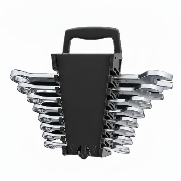 Professional 8-Piece Wrench Spanner Set - 8-19mm, Premium Quality Tools