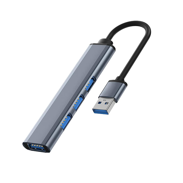 USB Hub 4-in-1 Multiport Adapter with 1 USB 3.0 Port and 3 USB 2.0 Ports