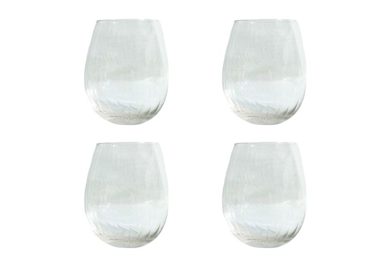 Excellent Housewares 4 Piece Drinking Glass 440ml