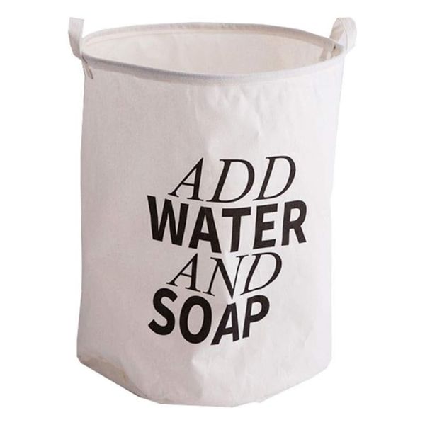 Foldable Linen Laundry Hamper with Handles - Water Resistant