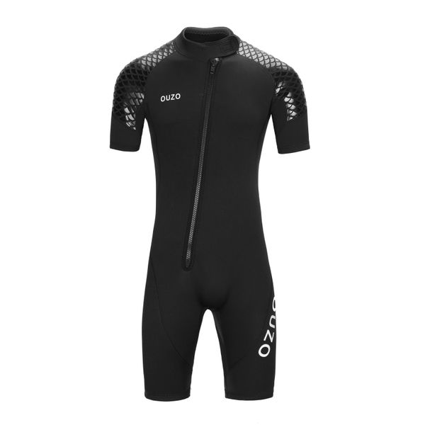 Men Shorty 3mm Neoprene Wetsuit Diving Suit one Piece BDM