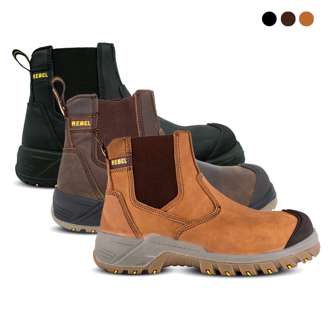 Rebel Crazy Horse Brown Safety Boot Shop Get it Tomorrow