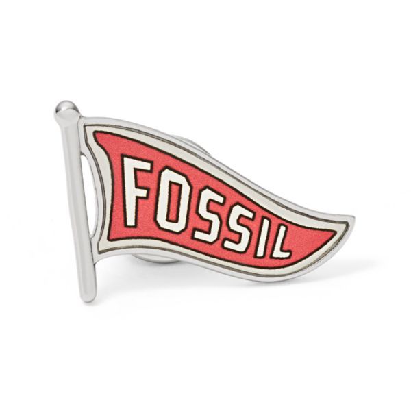 Fossil Logo Flag Lapel Pin - JA6329040