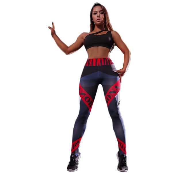 Bona Leggings For Women Digital Print Women's Yoga Fitness Leggings