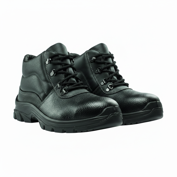 Safety Boot Black Size 6 with Heat Resistance up to 95 C - 2 Pack