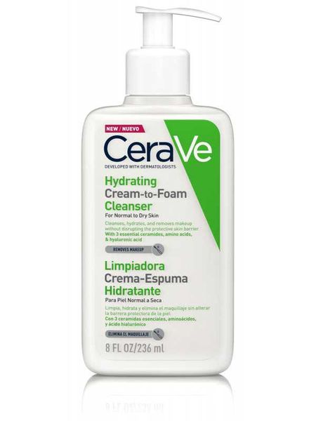 CeraVe Hydrating CreamtoFoam Cleanser 236ml Shop Today. Get it