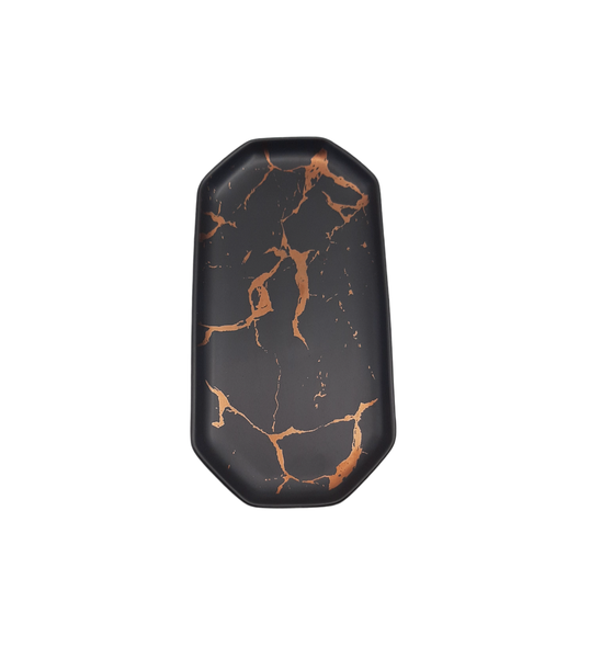 Marble Design Ceramic Rectangular Platter