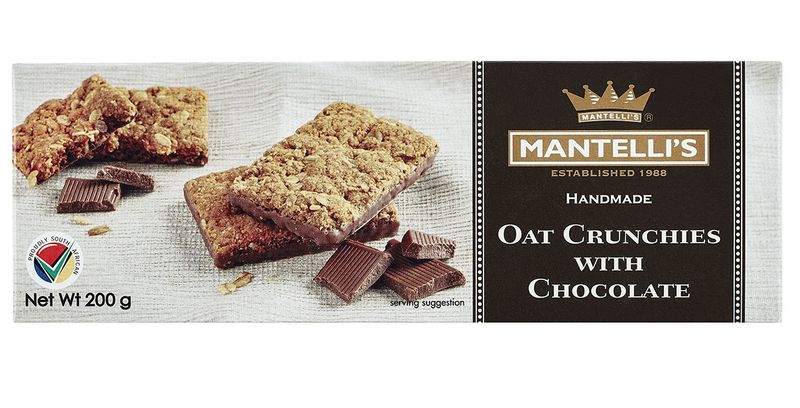 Mantelli's Vip Retail - Oat Crunchie With Chocolate 200G