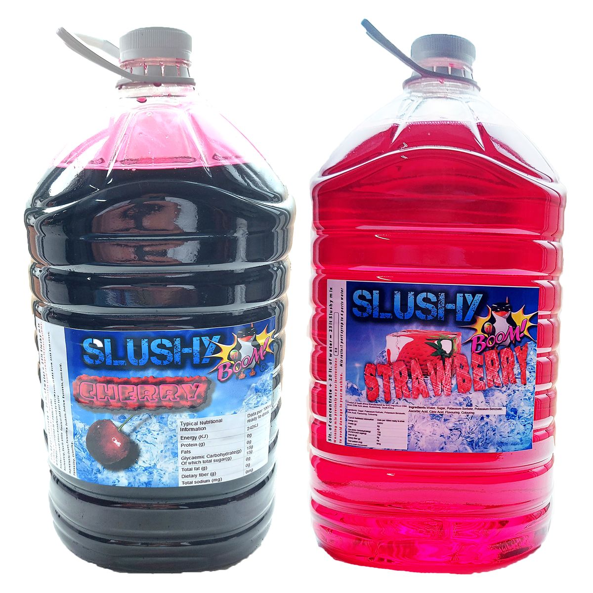 Slushy Machine Syrup 2x5lt Slush Concentrate StrawberryCherry