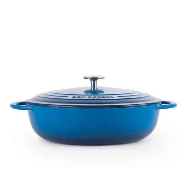 Capri 30cm Enamel Coated Red Cast Iron Casserole (Non-Stick)