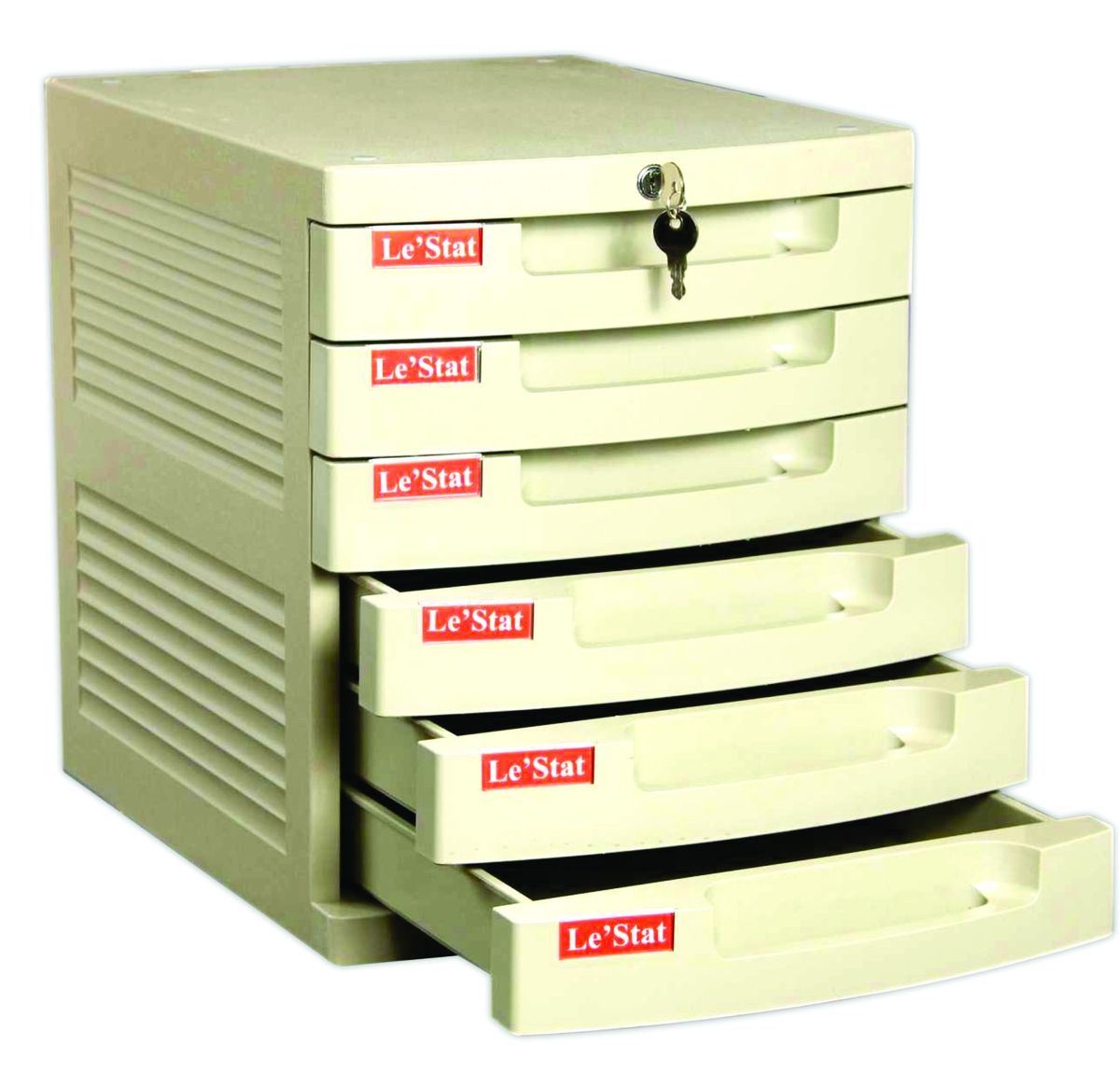 Le'Stat 6-Draw Lockable Filing Cabinet