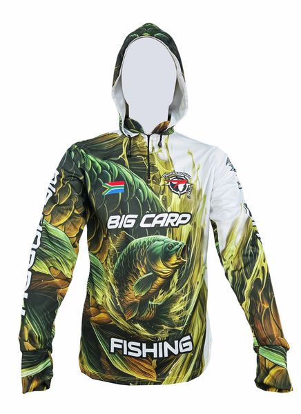 Big Carp SA Green Gold Fishing Shirt 3D