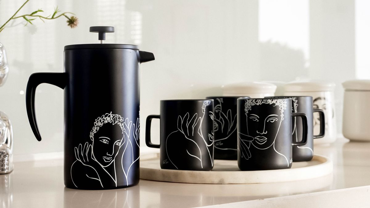 Carrol Boyes Mug Set of 4 - Sketchbook Black | Shop Today. Get it