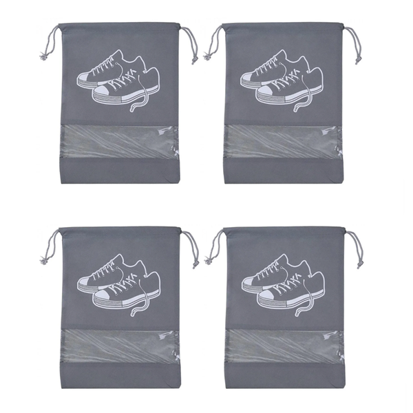 Waterproof Space-Saving Travel Shoe Bag DP-69 - 32 x 43cm - Set of 4