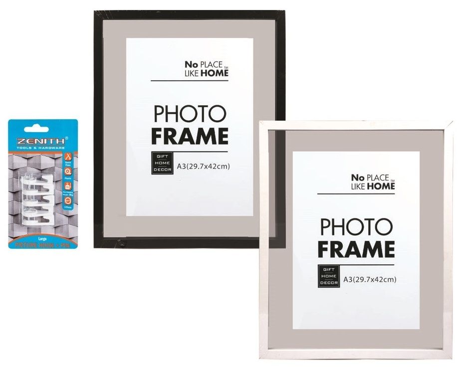 2x Picture Frame Certificate A3 Inlay Hanging Hooks Included Shop