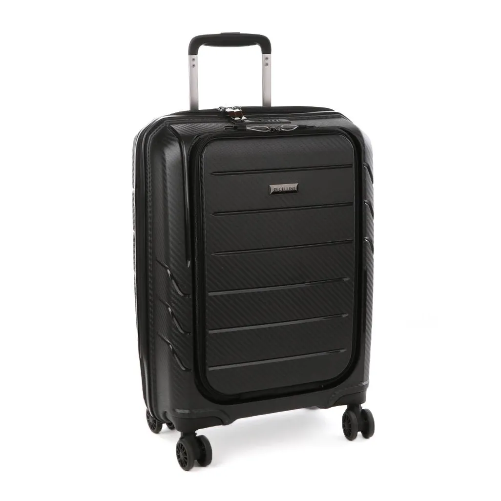 Cellini- Microlite 540mm Business Carry-On with TSA Lock- Black | Buy ...