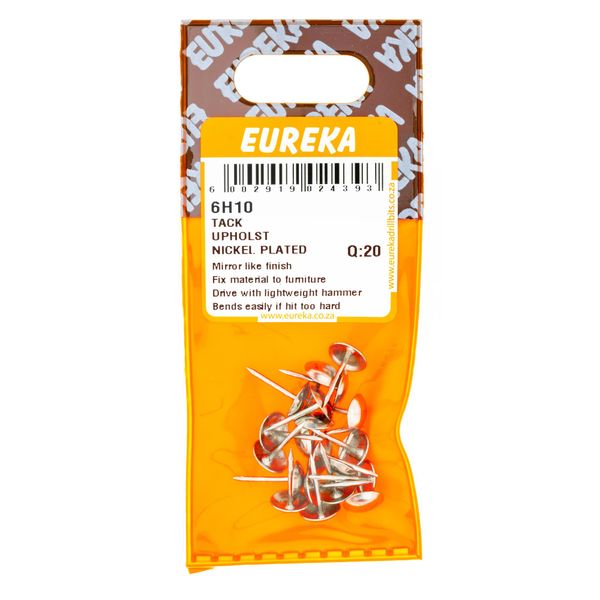 EUREKA Tack Upholstery Nail NICKEL PLATED Q:20 6H10