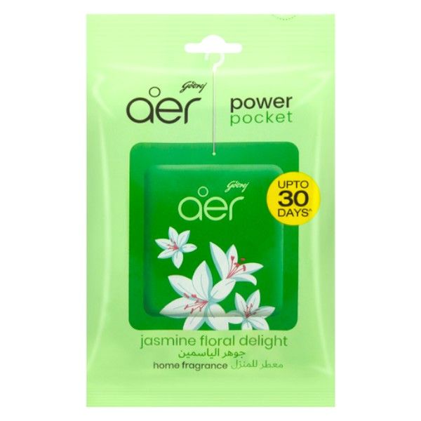 Godrej Aer Jasmine Floral Delight Power Pocket Hanging Air Freshener 10g