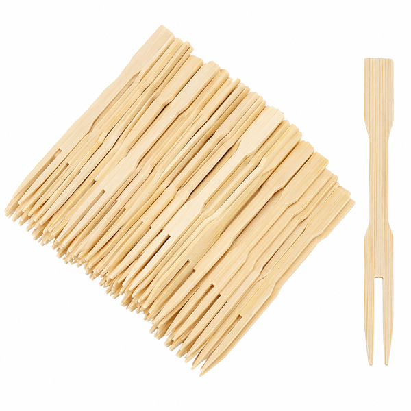 500 Piece - Cocktail Picks - Disposable Wooden Appetizer Forks