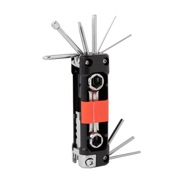15-in-1 Bike Repair Tool Kit - Foldable Portable Multi-Tool with Hex Keys