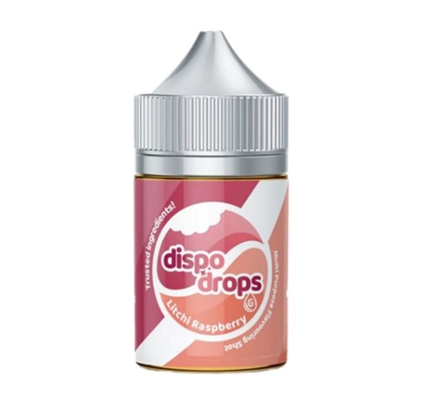 Dispo Drops Salt/MTL Flavour Shot 60ml - Litchi Raspberry