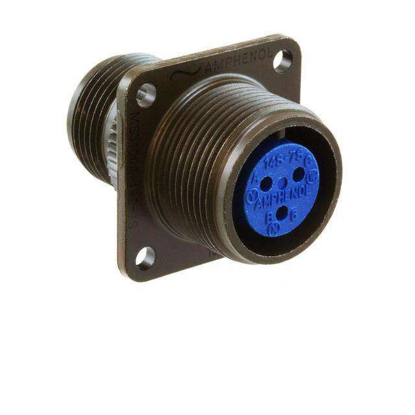 XY3100A-14S-7S: MIL-DTL-5015 Square Flange Female Circular Connector