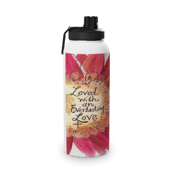 Pink Sunflower 850ml Water Bottle