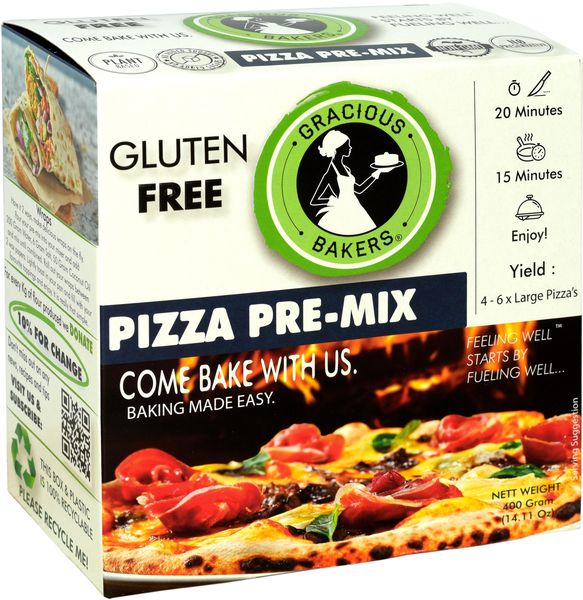 3 X Gracious Bakers Allergen-Free Pizza Pre-Mix - ( 3 x 400 Gram)