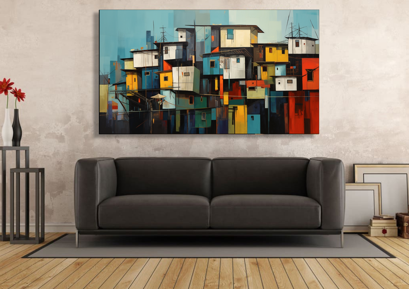 Canvas Wall Art - Shanyty Symphony Abstract - HC1030
