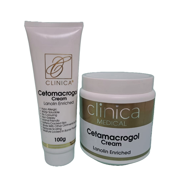 Clinica Cetomacrogol Cream Tub + Tube Combo